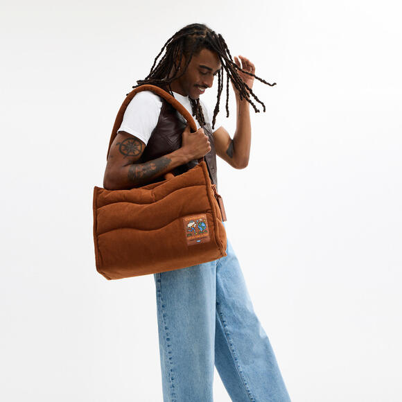 Coachtopia Loop Tote With Wavy Quilting In Corduroy - Picture 7 of 10